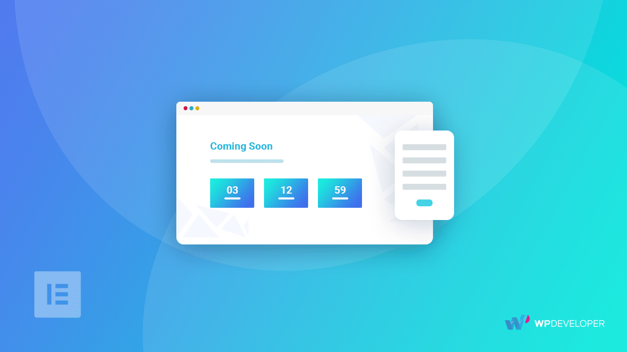 Elementor Coming Soon Page Template Download