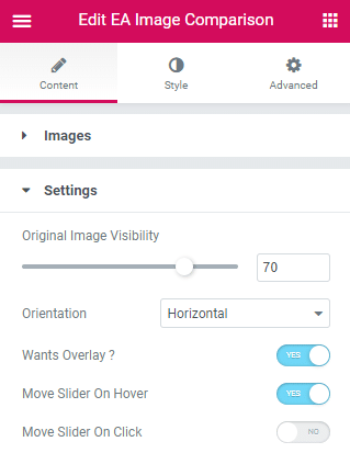 Image Comparison For Elementor