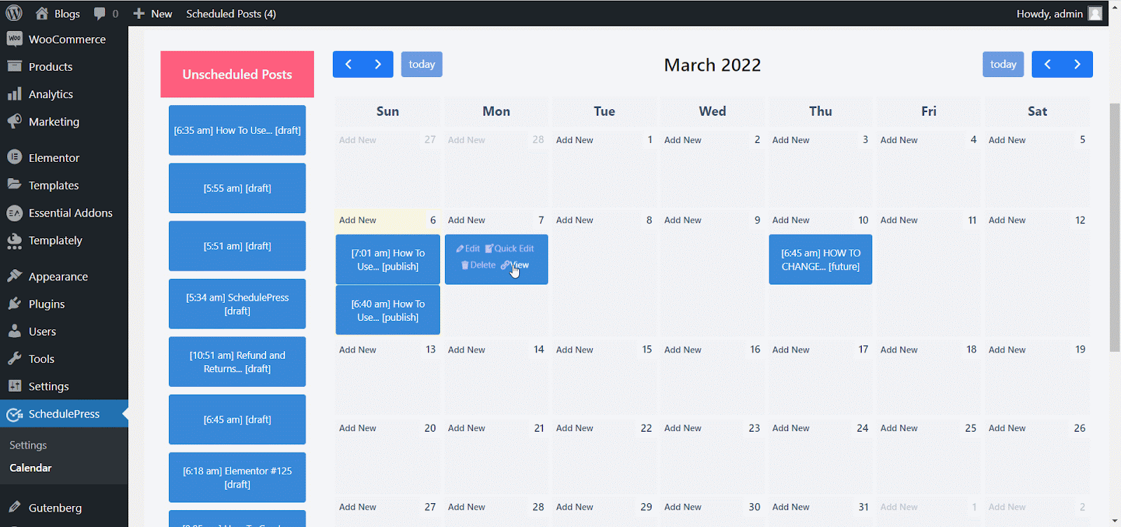 Schedule Calendar