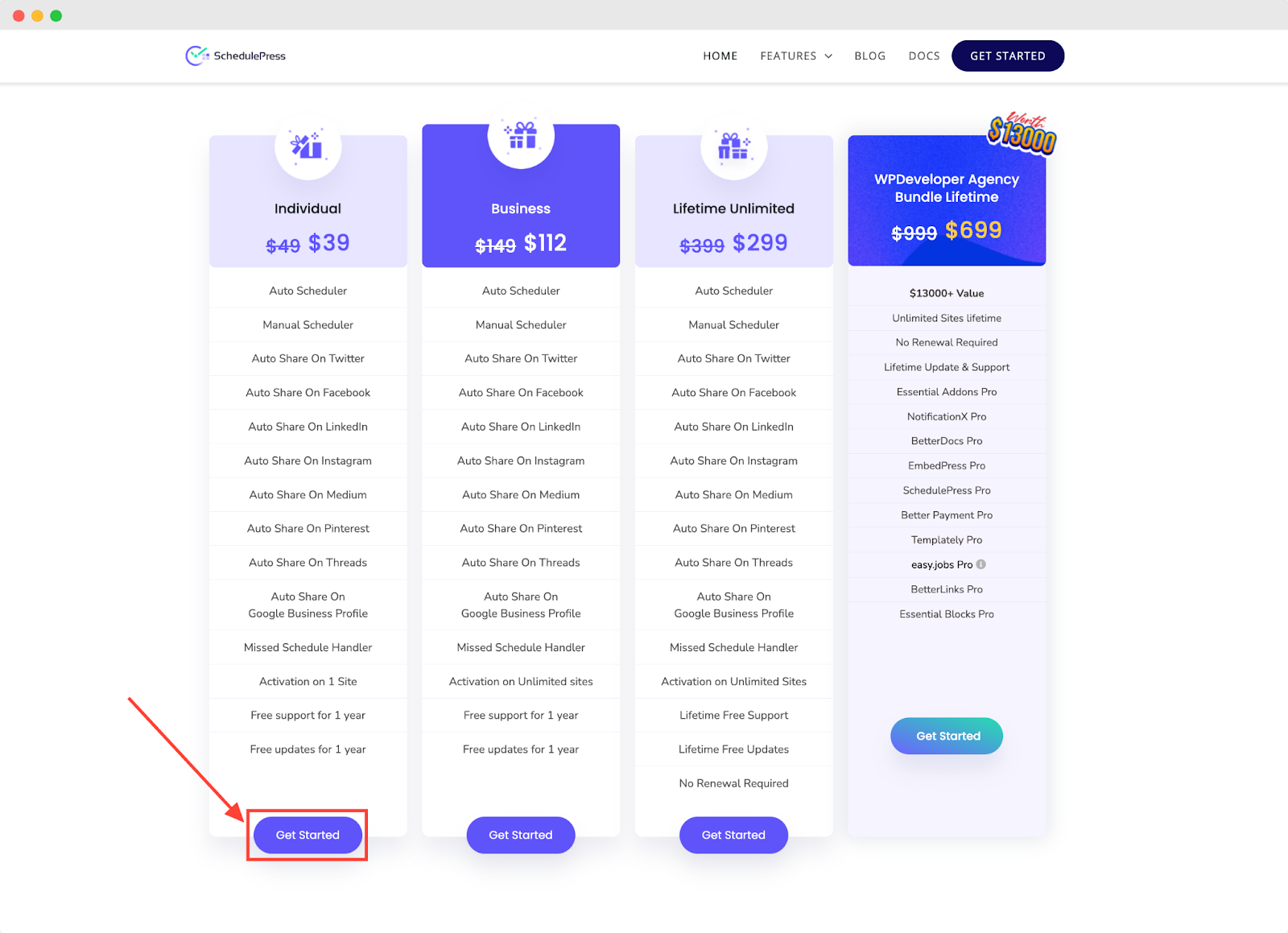 Purchase SchedulePress Pro