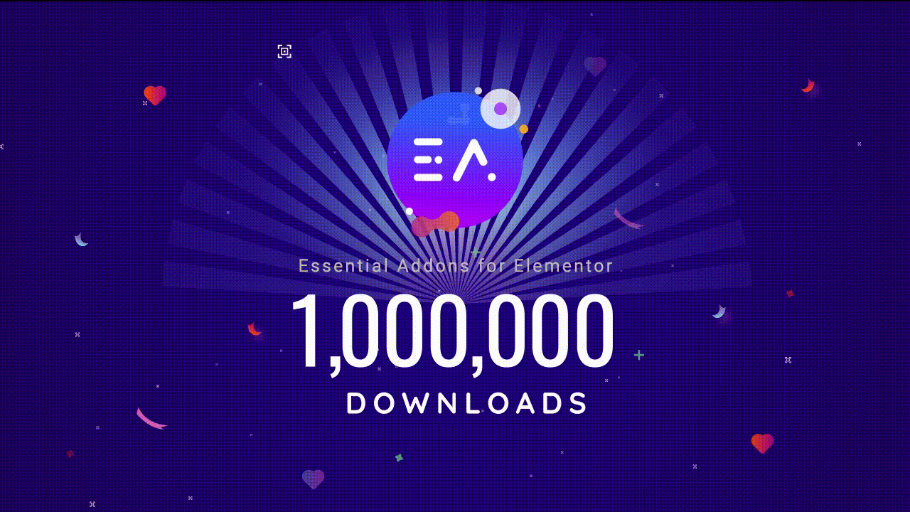 Essential Addons for Elementor Reached 1 Million Downloads: Thank You 2
