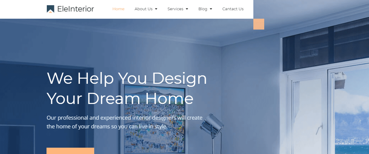 Interior Website Elementor