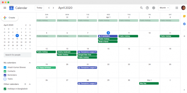 Display Google Calendar using EA Event Calendar Element