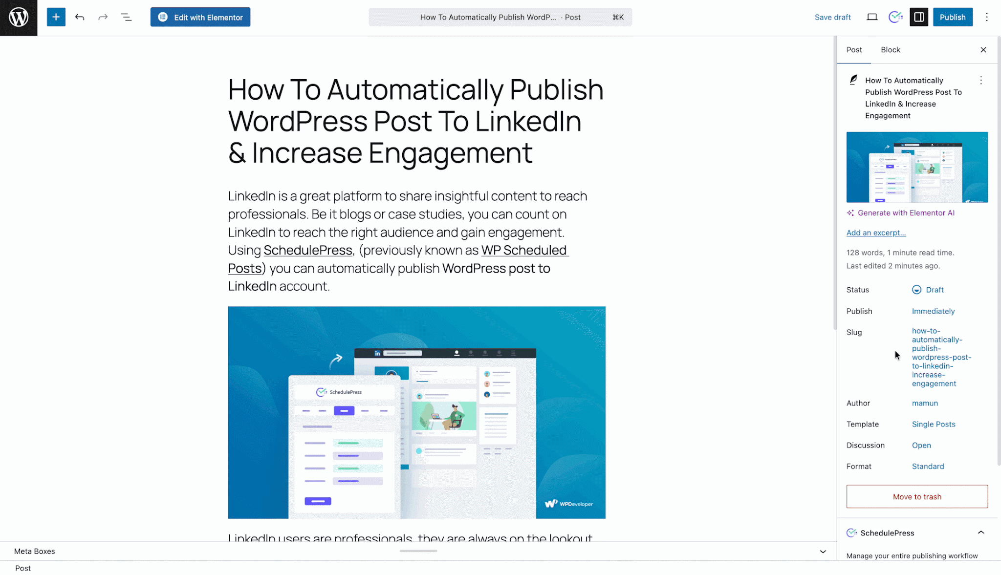 How to Automatically Publish WordPress Post to LinkedIn & Increase Engagement 5 wordpress post to linkedin