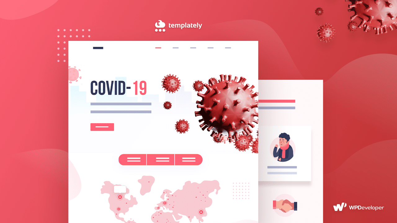 Covid19 website Elementor