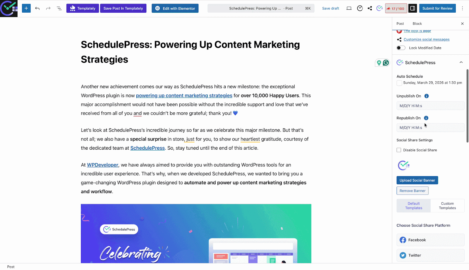 Introducing WordPress Auto Social Sharing on Multi Social Profiles, Facebook Groups & More 5 WordPress auto social sharing