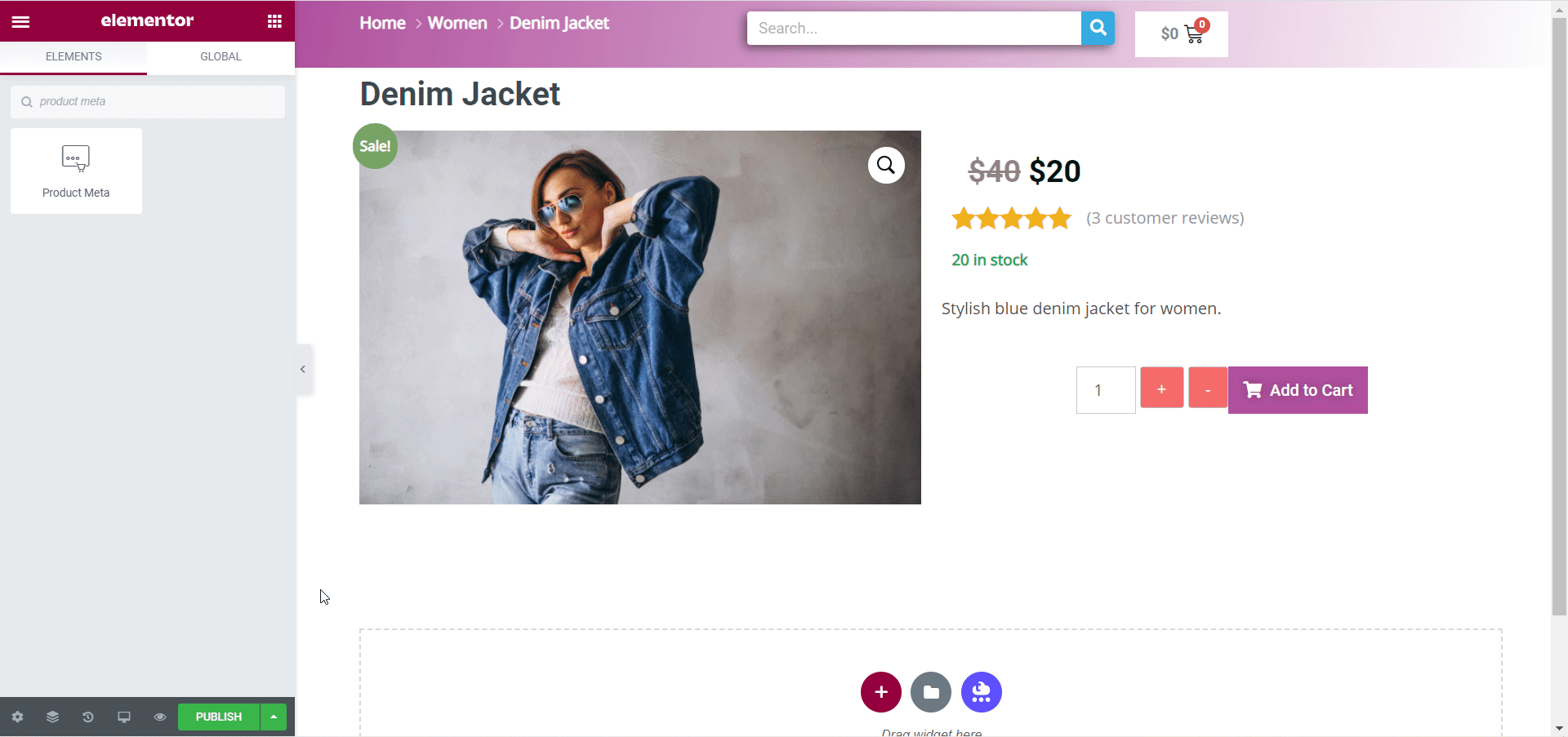 WooCommerce Product Page