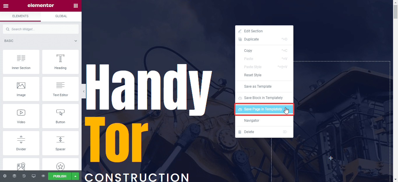 Construction Website