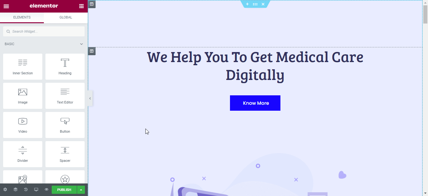 How To Design A Stunning Medical Website In Elementor Without Any Coding 6