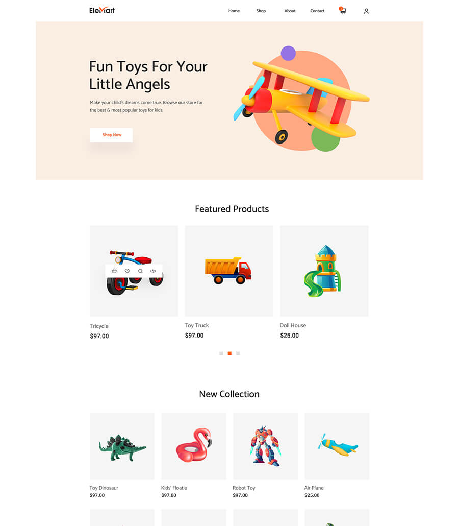 EleMart: Best Multipurpose Templates For Elementor To Build Any Website Without Coding 12