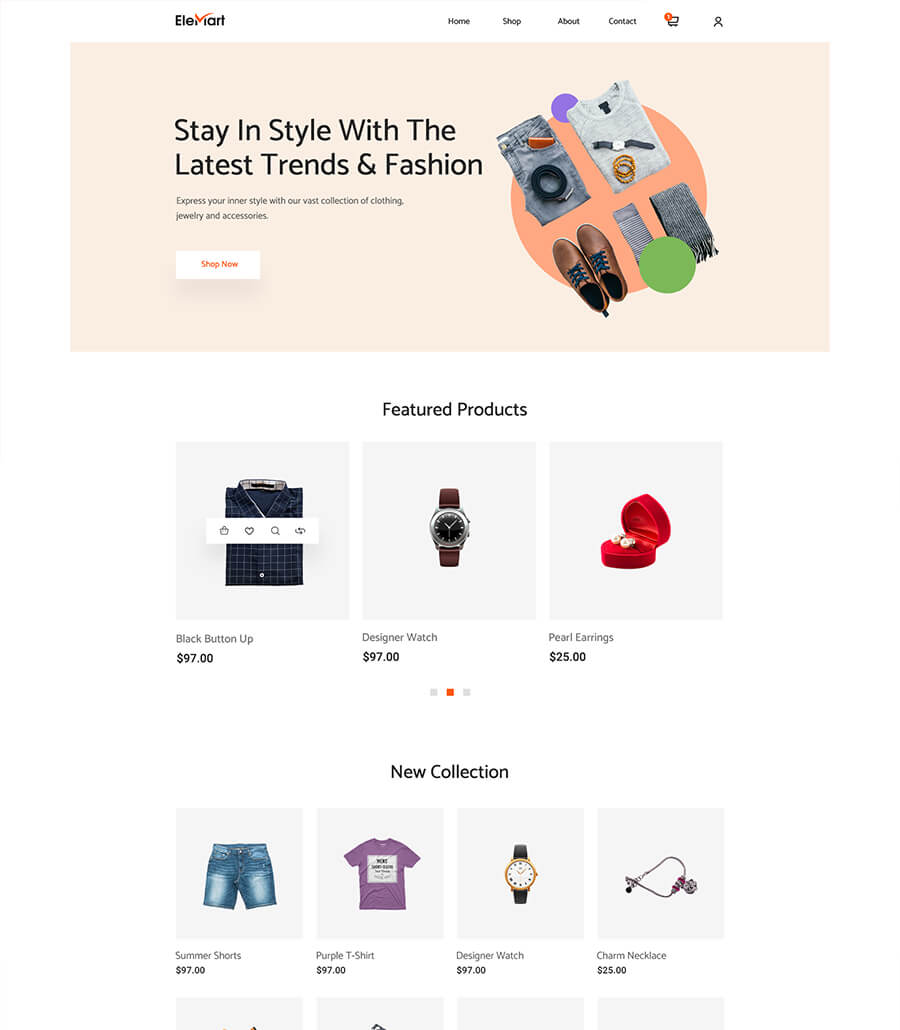 EleMart: Best Multipurpose Templates For Elementor To Build Any Website Without Coding 8