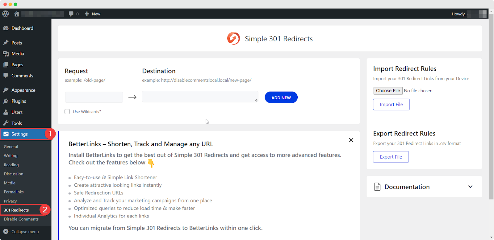 Bulk Import Links From Your Device Using Simple 301 Redirects