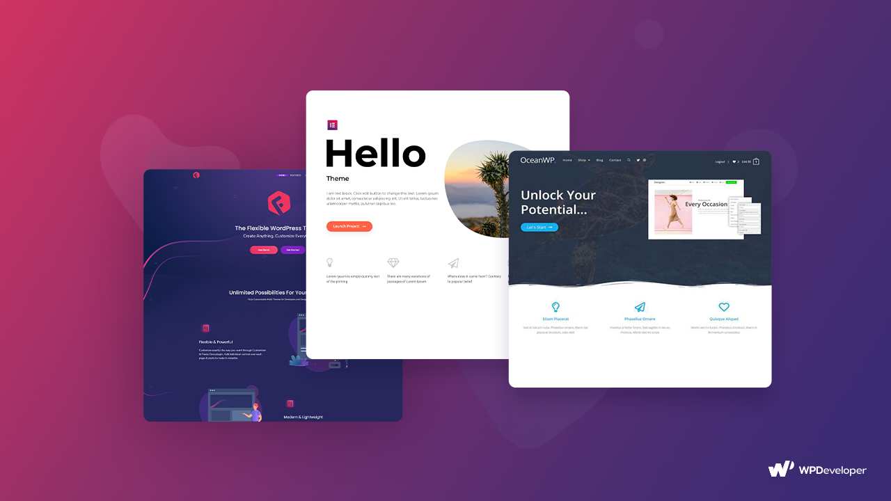 Best FREE WordPress Themes for Elementor