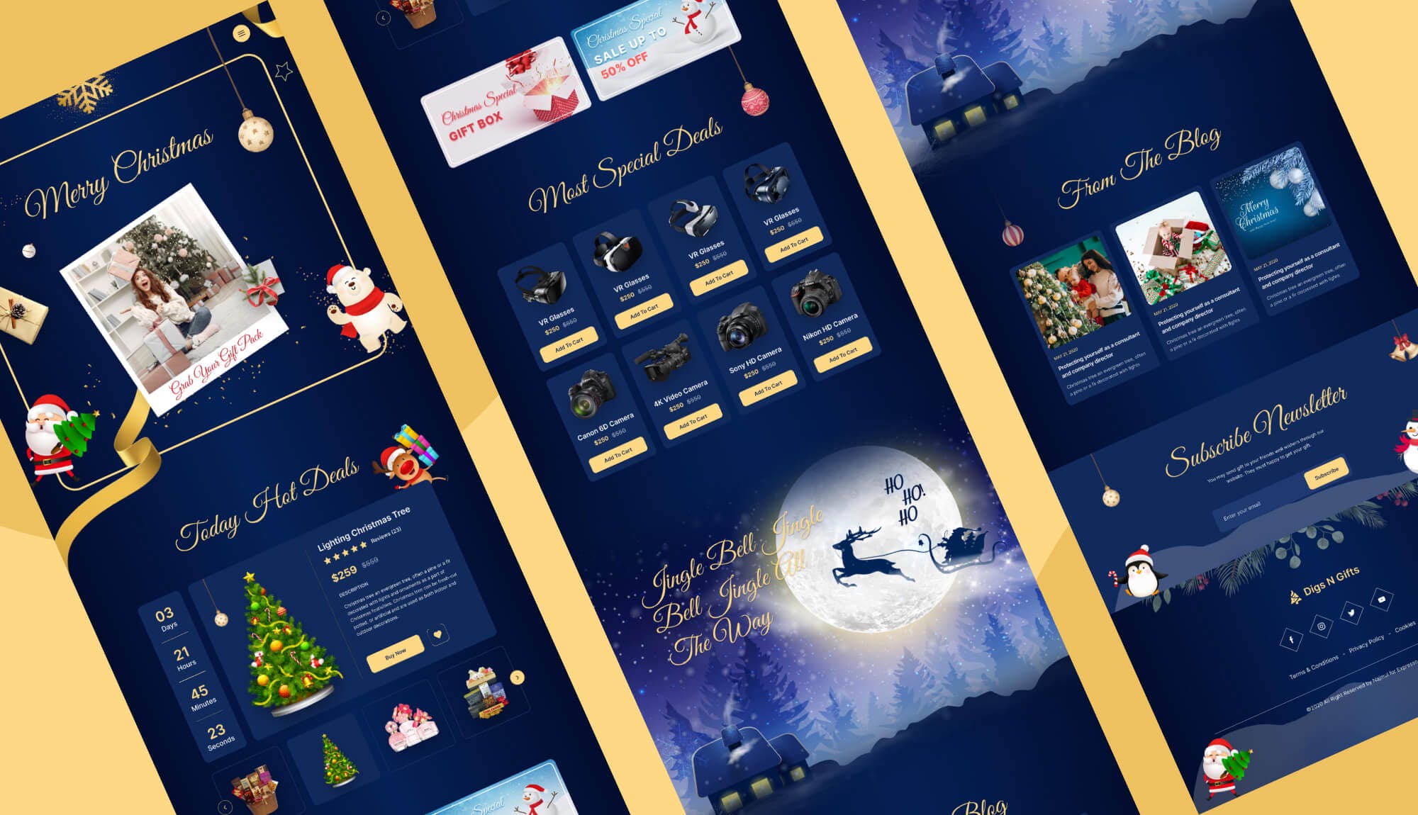 WordPress Christmas & New Year Templates For Elementor