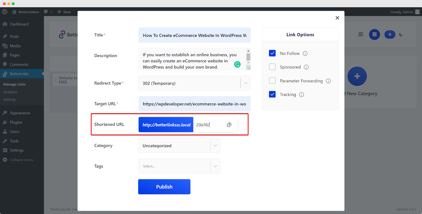 link redirection