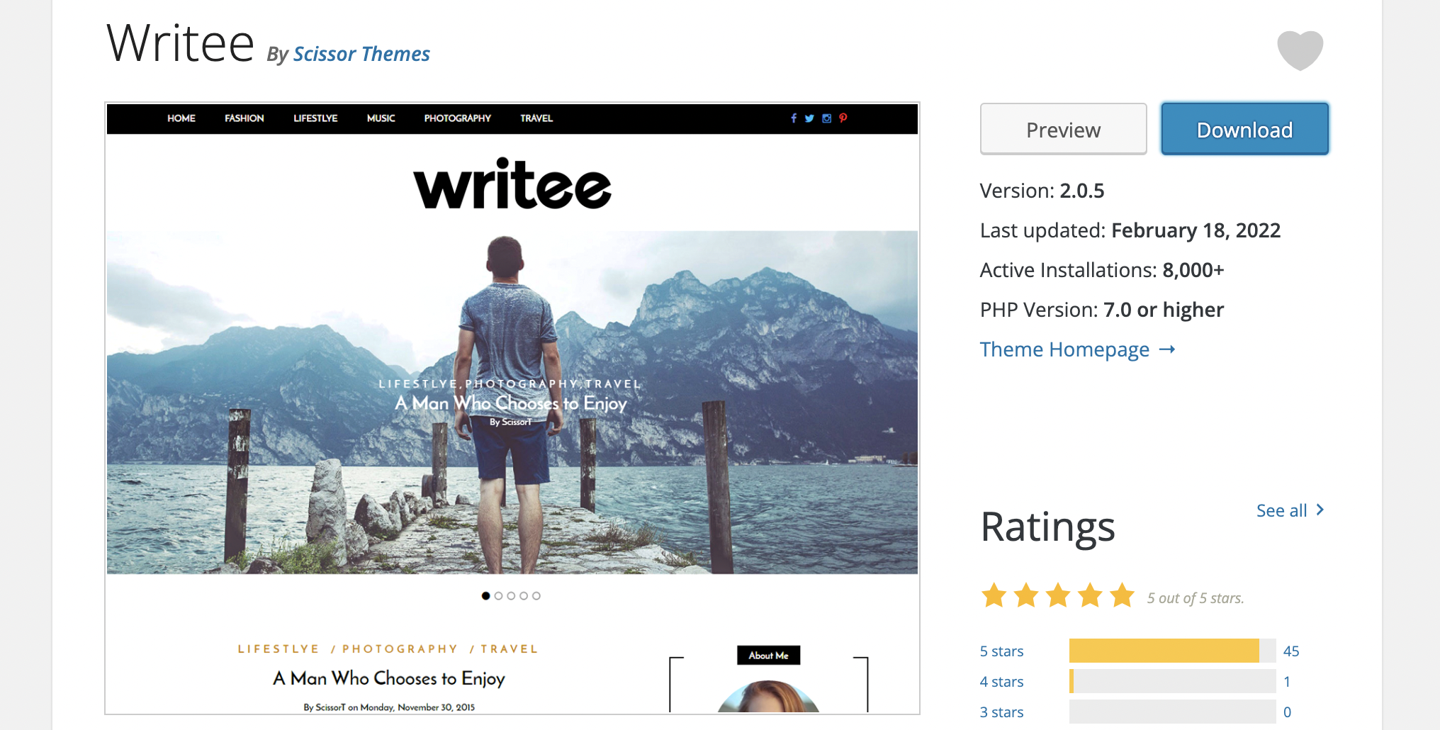 wordpress blog themes