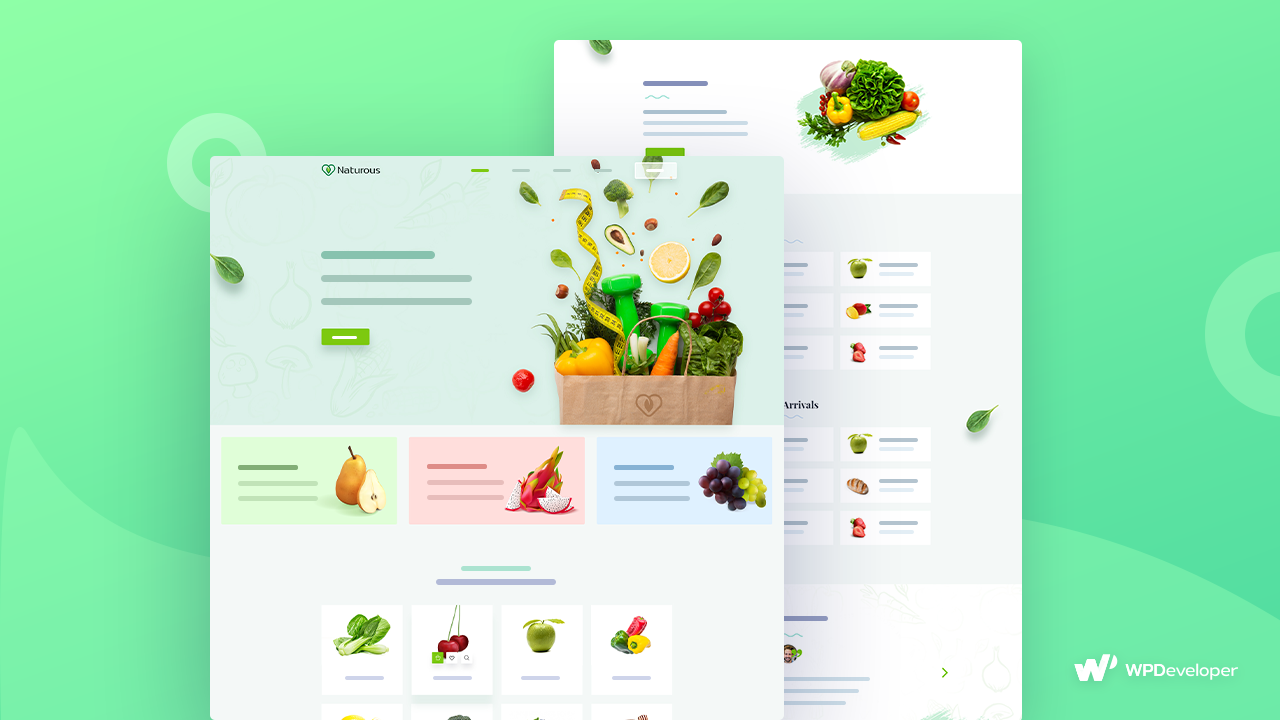 Organic Food Website Elementor