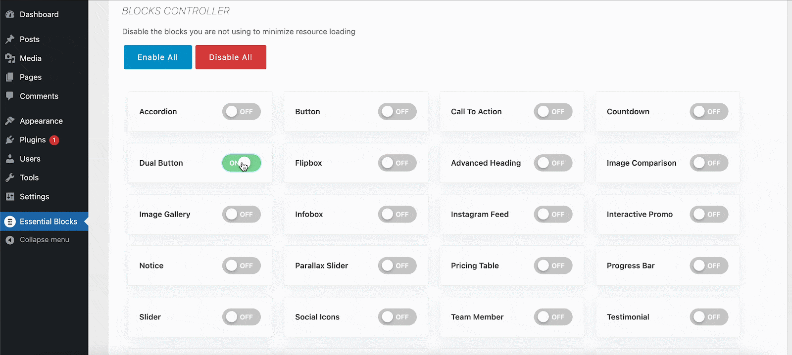 Getting Started With Essential Blocks