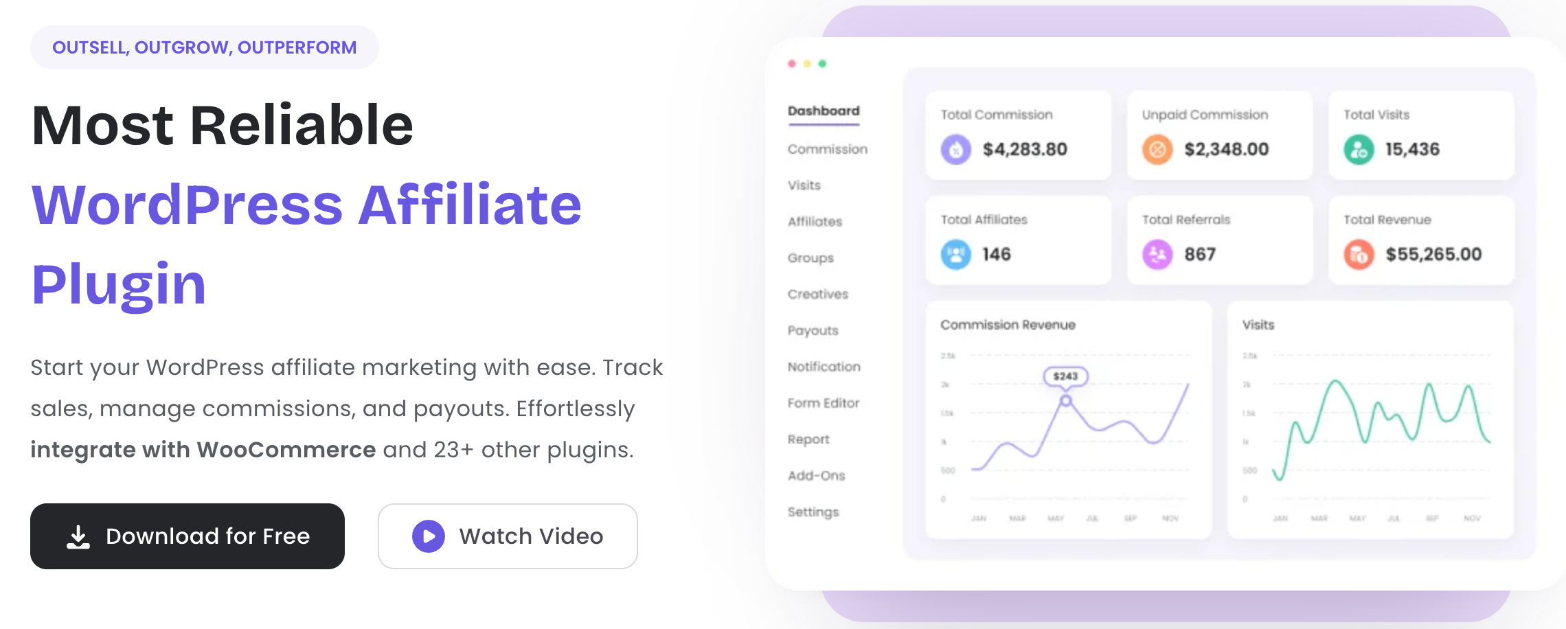 8 Best Affiliate Marketing Plugins for WordPress + Growth Hacks - WPDeveloper AffiliatePress plugin