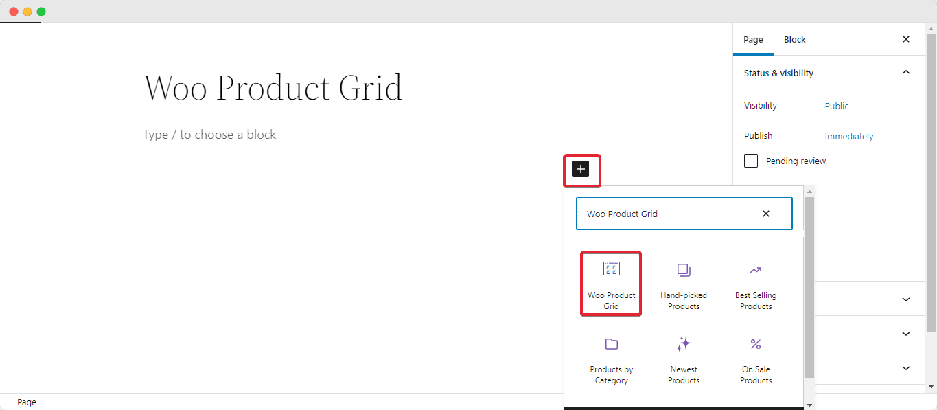 WooCommerce product grid