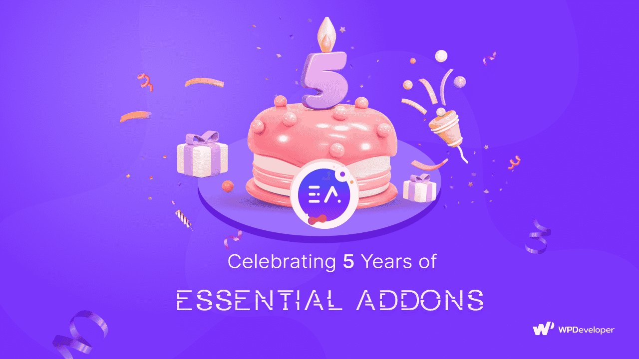 5 Years Of Essential Addons for Elementor