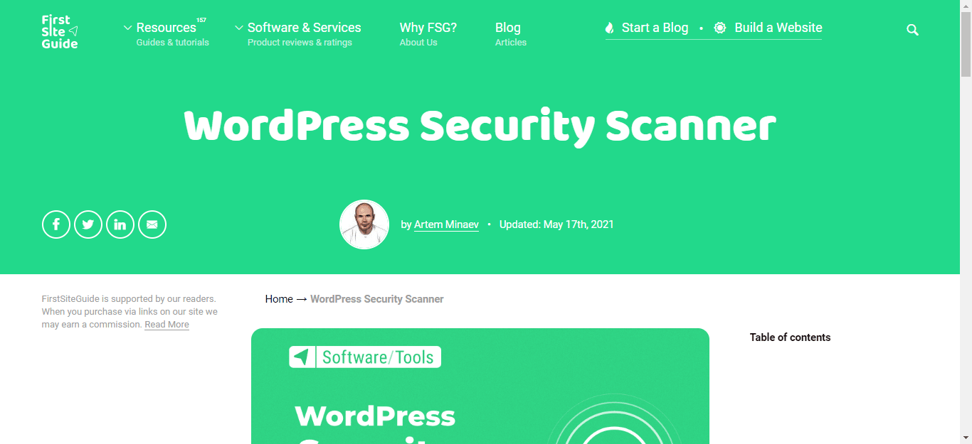 Scan WordPress