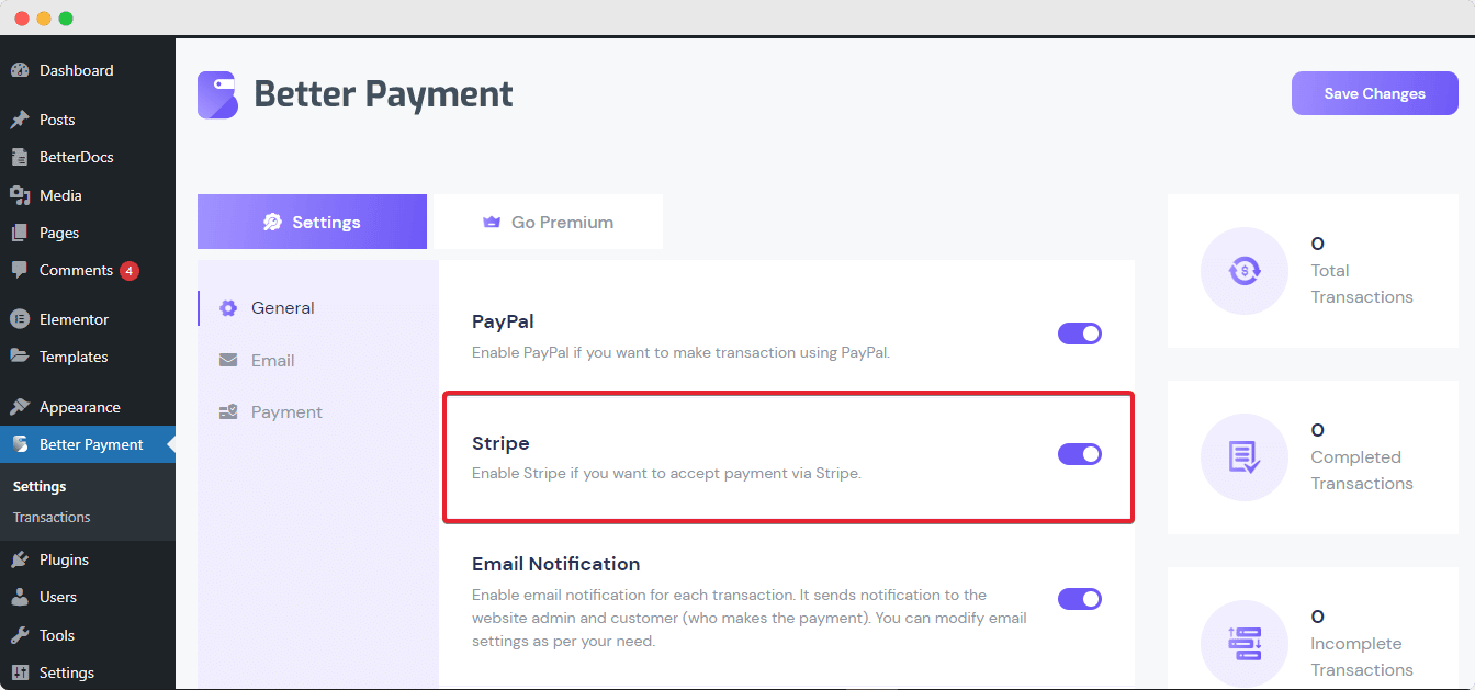 Integrate Payment Gateways