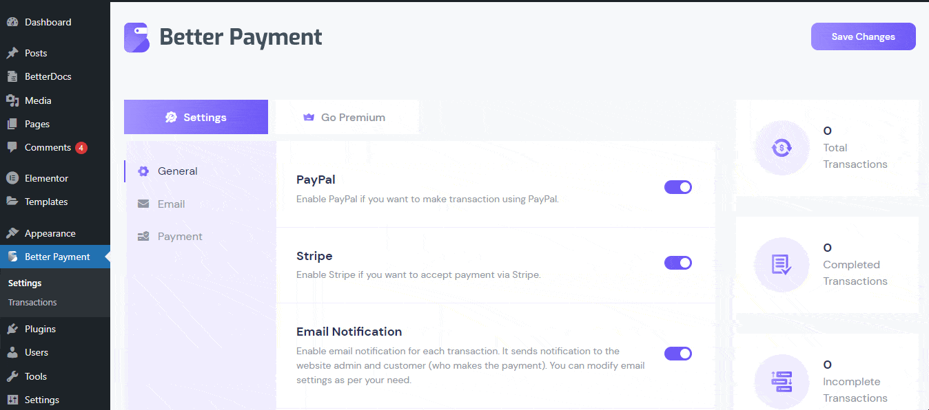 Set up Customer Email contents in Better Payment
