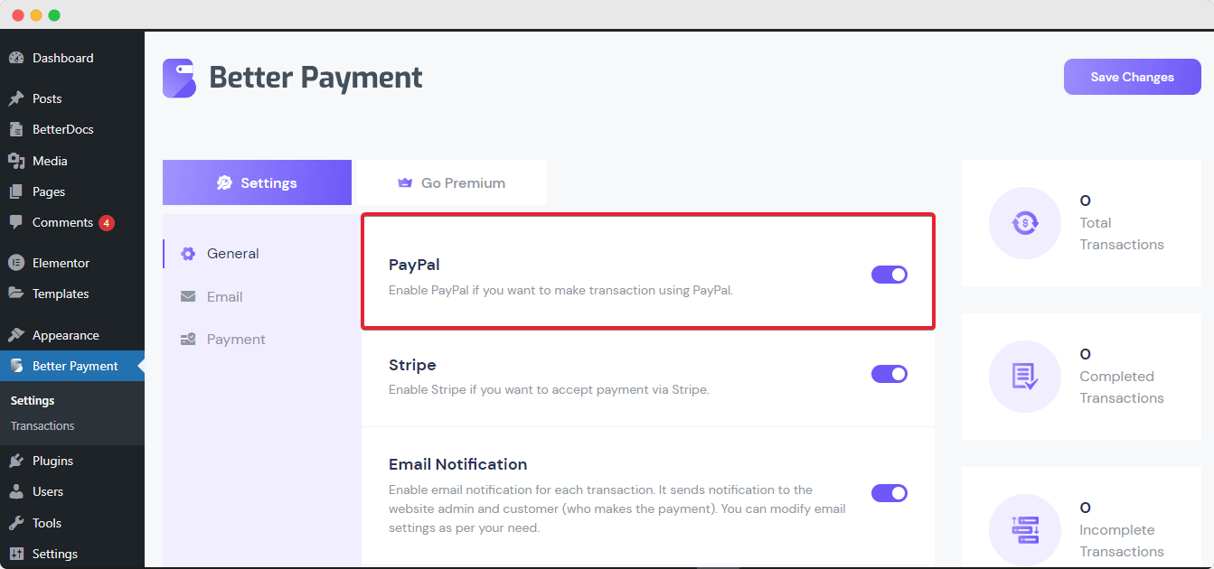 Integrate Payment Gateways