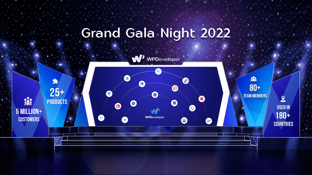 WPDeveloper grand gala night 2022