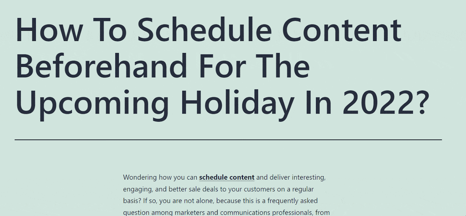 Advanced Schedule In SchedulePress 