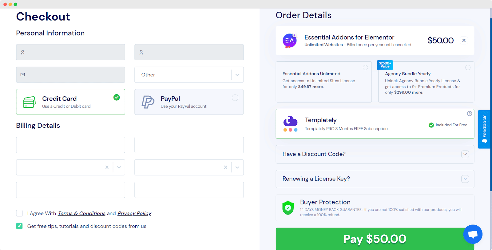 Using a Payment Method