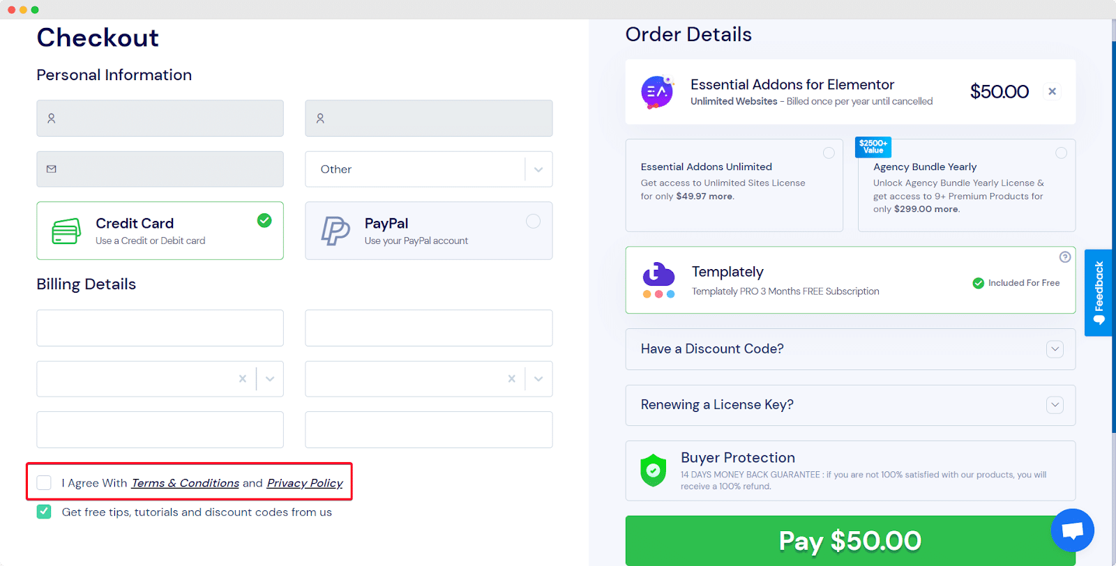 Using a Payment Method
