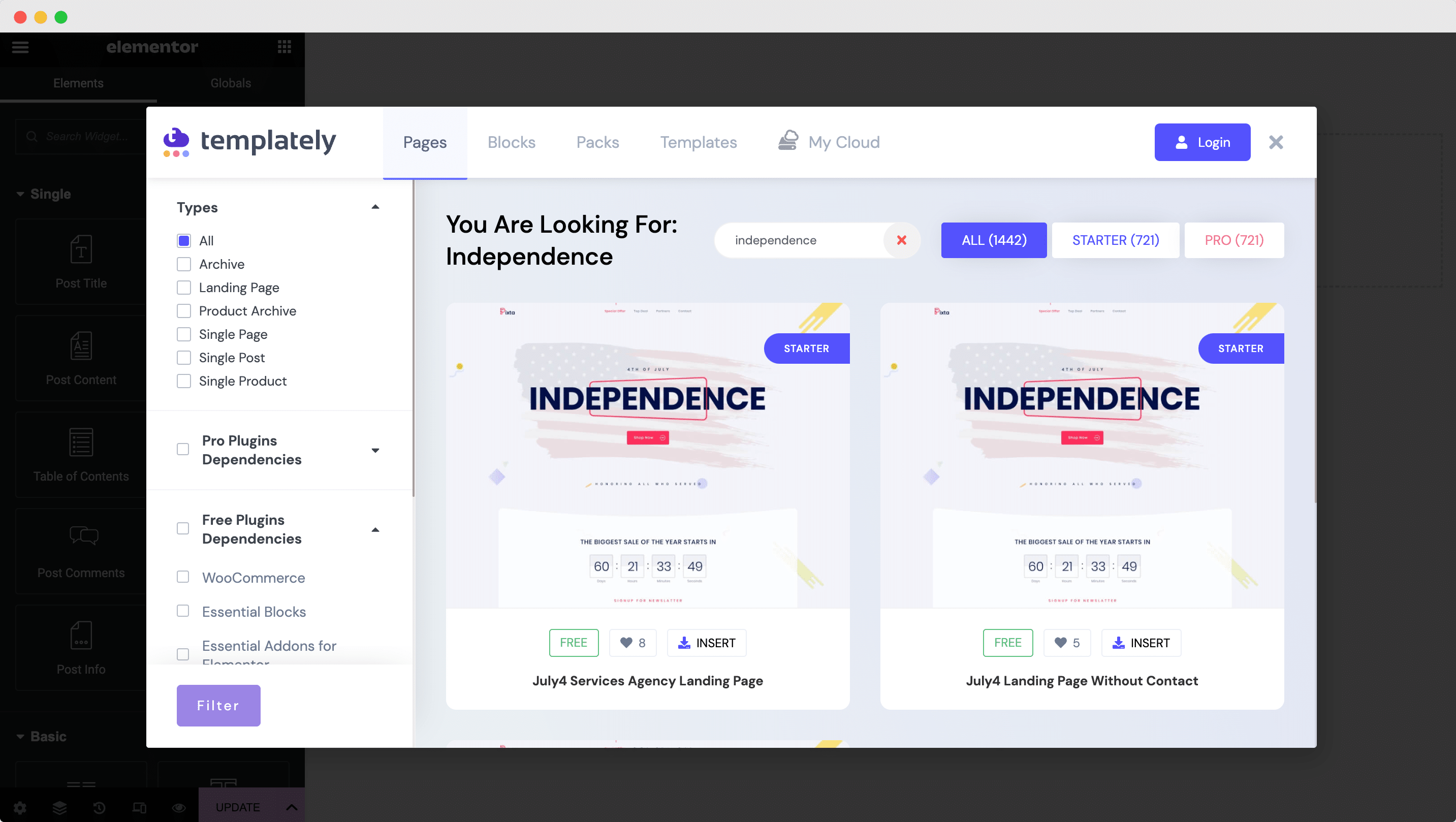 Independence Website Template WordPress