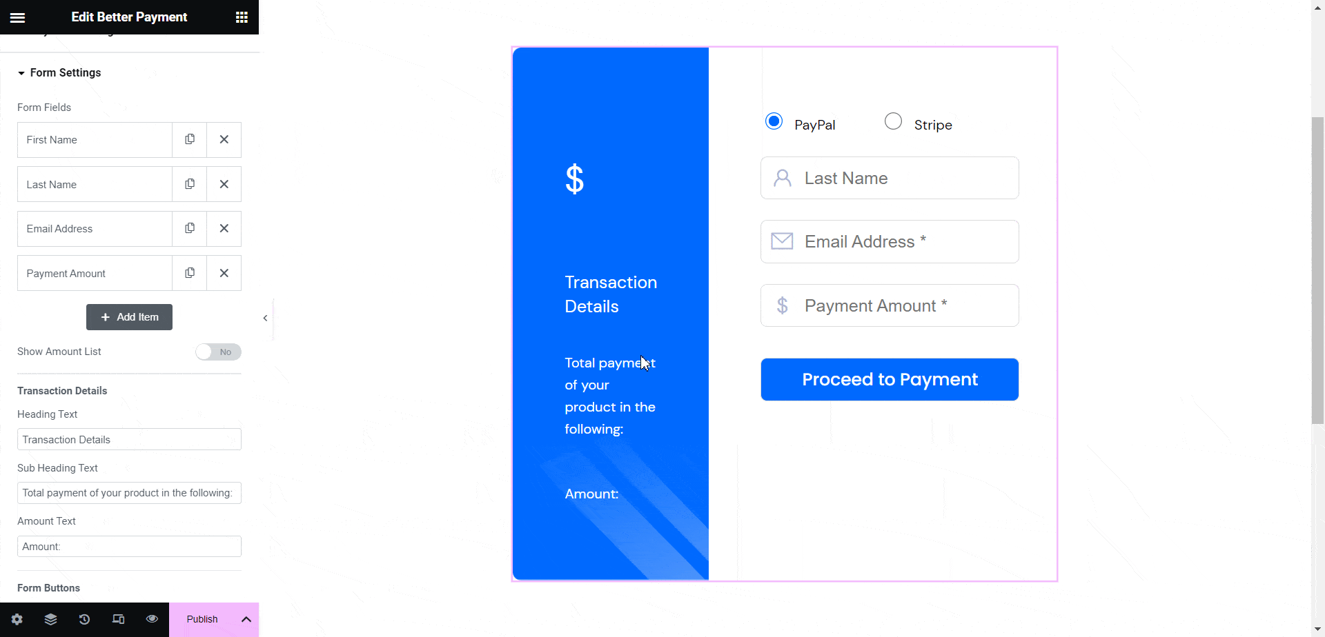 Configure Form Settings In Better Payment