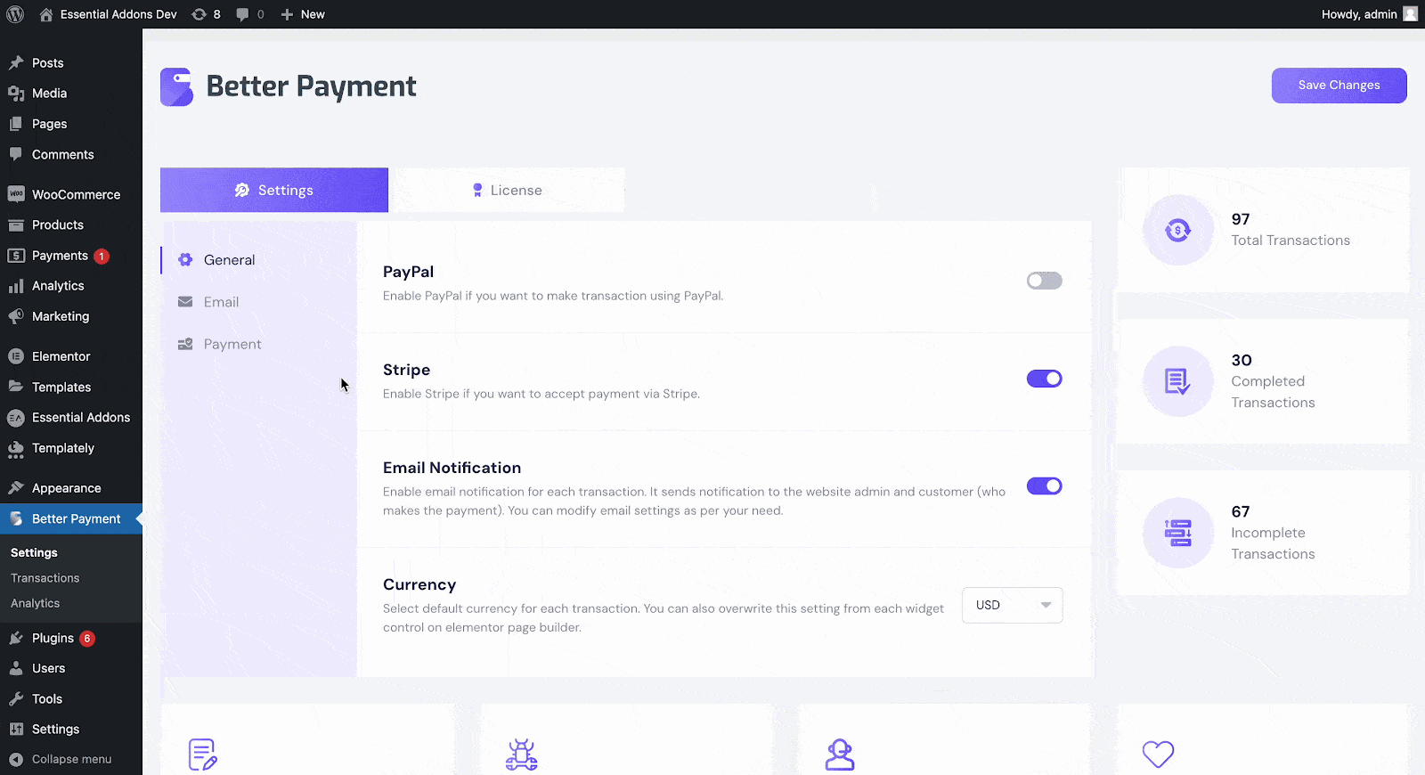 Email Notifications In Better Payment