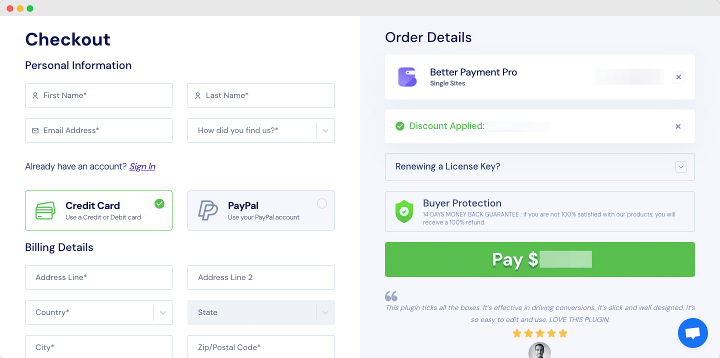 Purchase Better Payment PRO