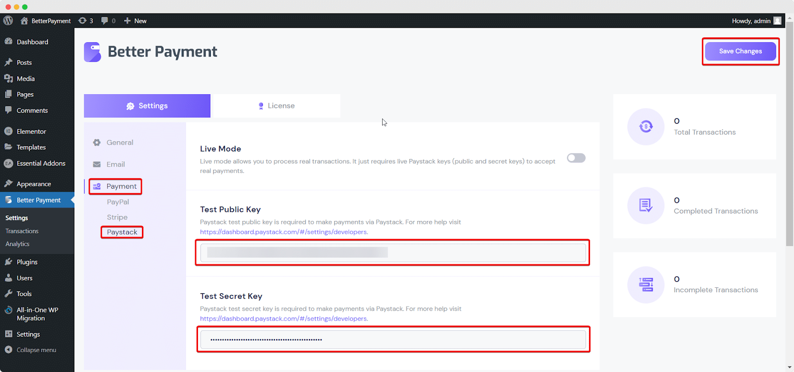 set up Paystack