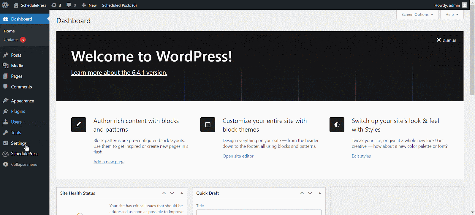 Share Scheduled WordPress Posts