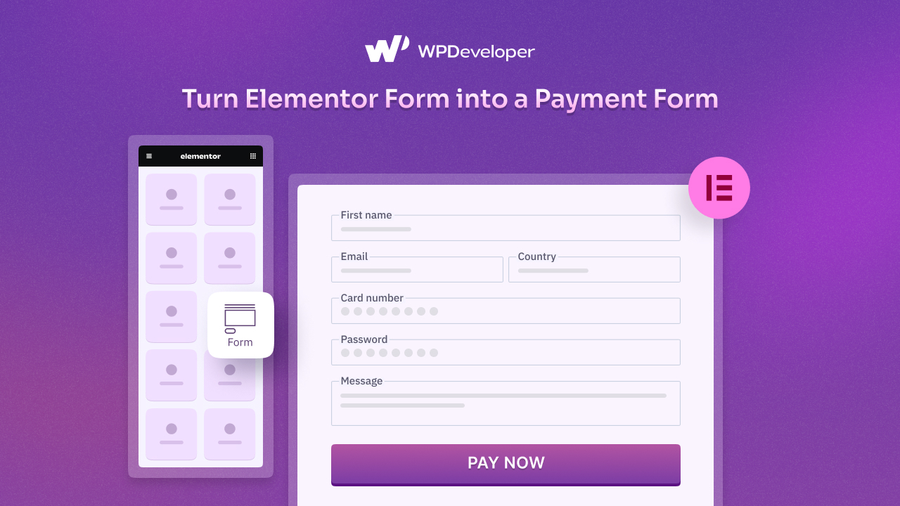 How to Transform Elementor Form into a Payment Form?