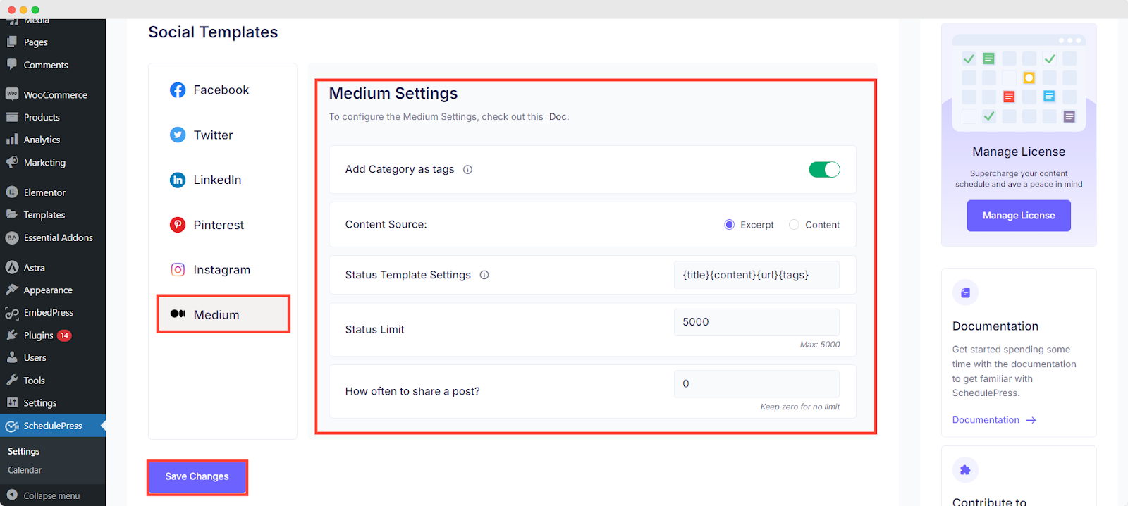 Scheduled WordPress Posts on Medium