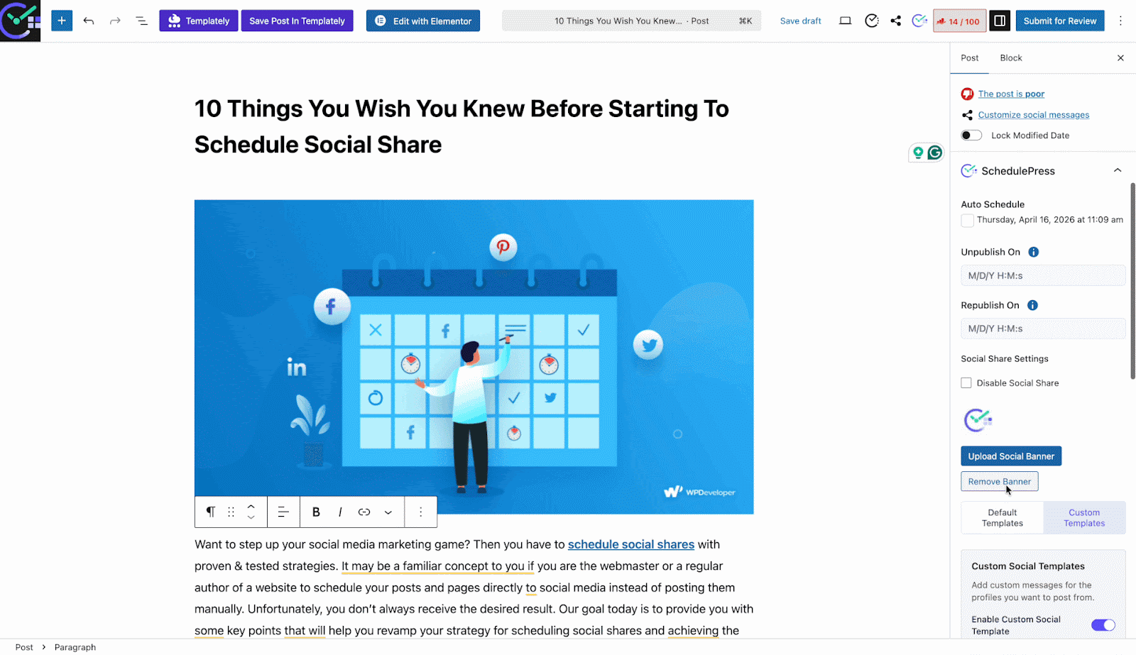 Auto Share WordPress Posts on Threads with SchedulePress