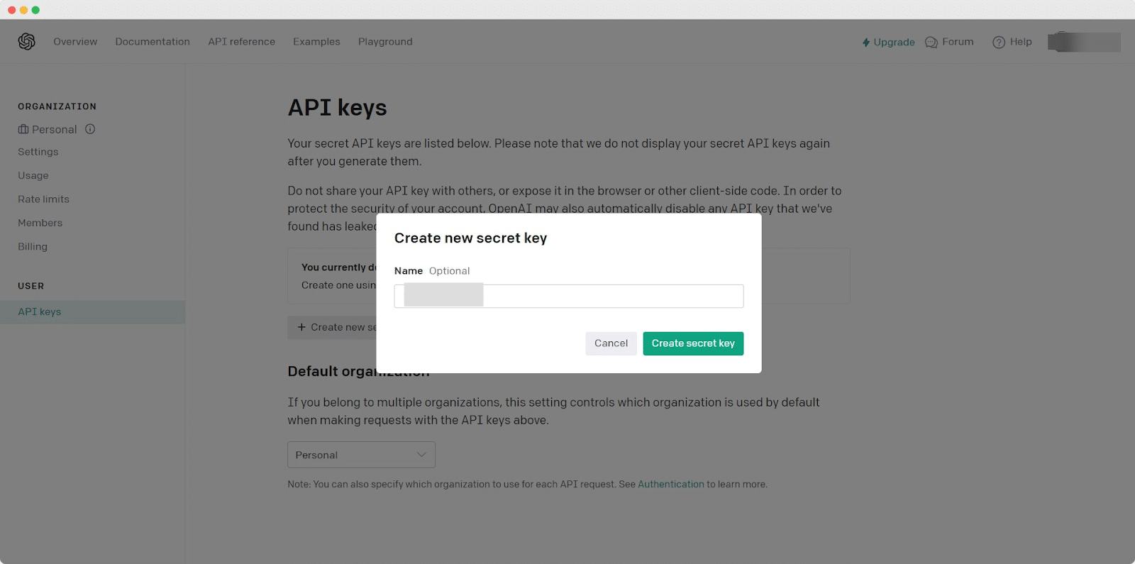 How to Configure Essential Blocks Write With AI Feature & Create Content For Posts/Pages? 2 OpenAI platform page