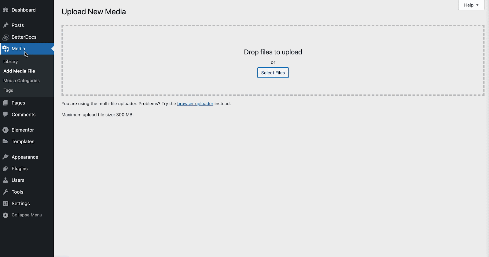 WordPress Media Library WordPress Media Library
