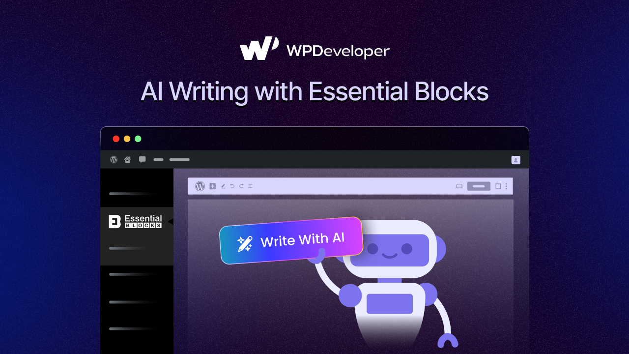 AI Writing with Essential Blocks