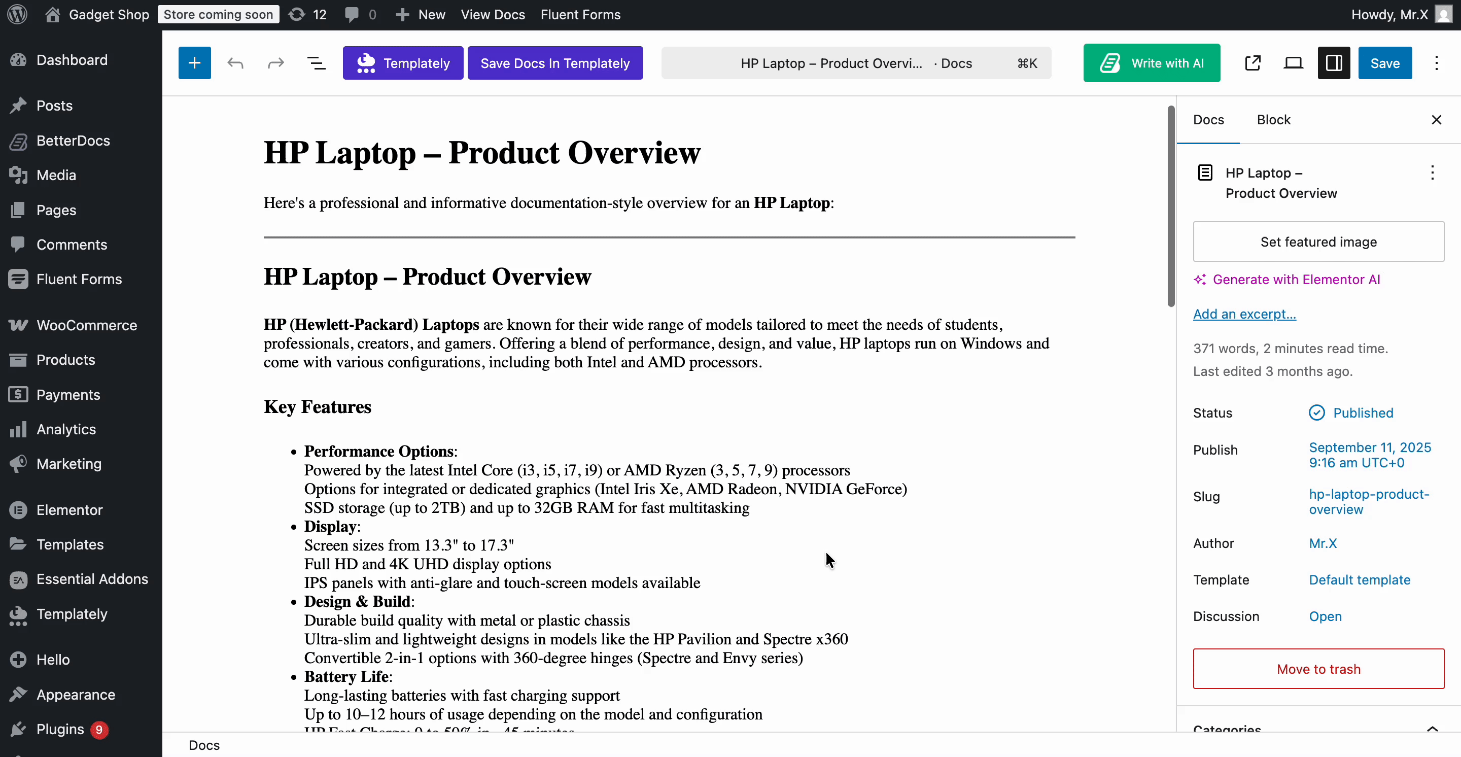 Boost Productivity with AI: The Best Workflow Automation Tools for WordPress - WPDeveloper AI Doc Analysis