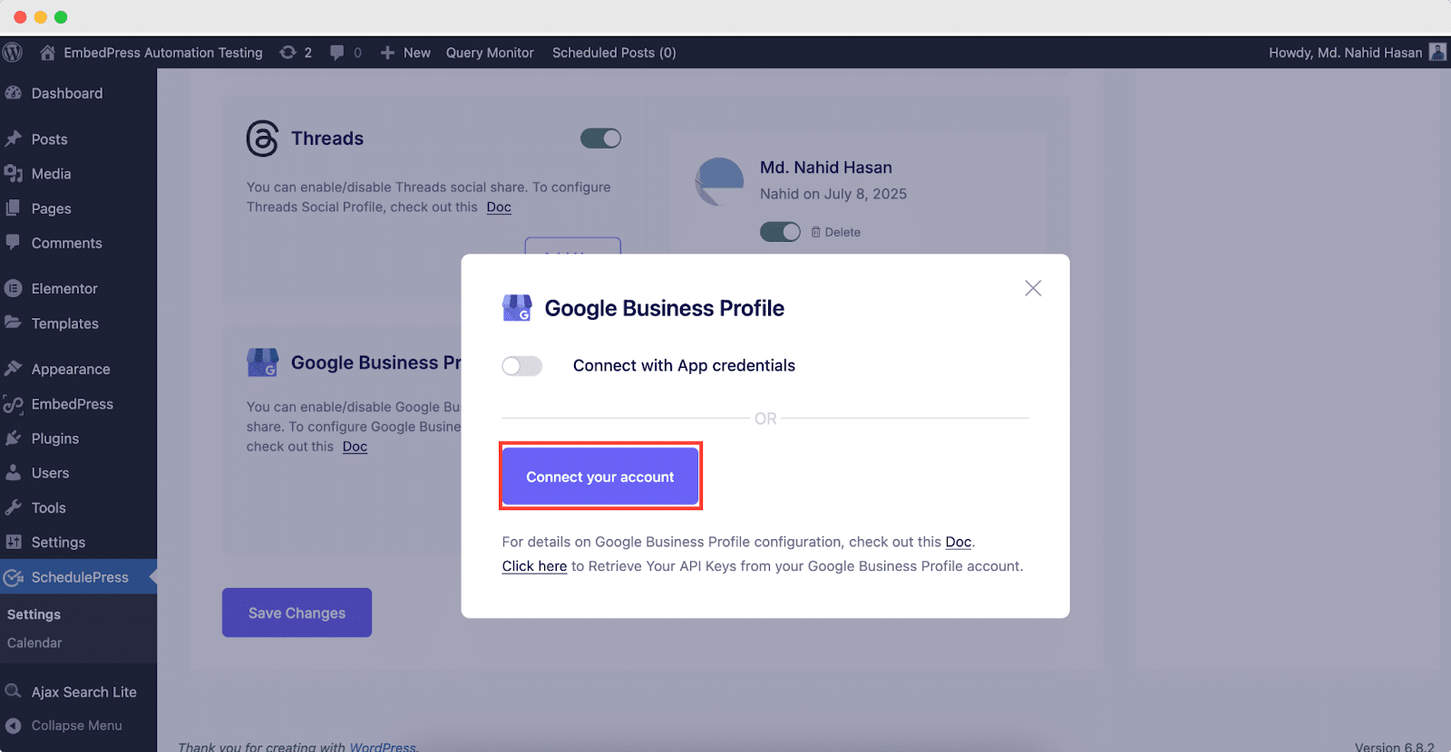 Share WordPress Posts on Google Business Profile