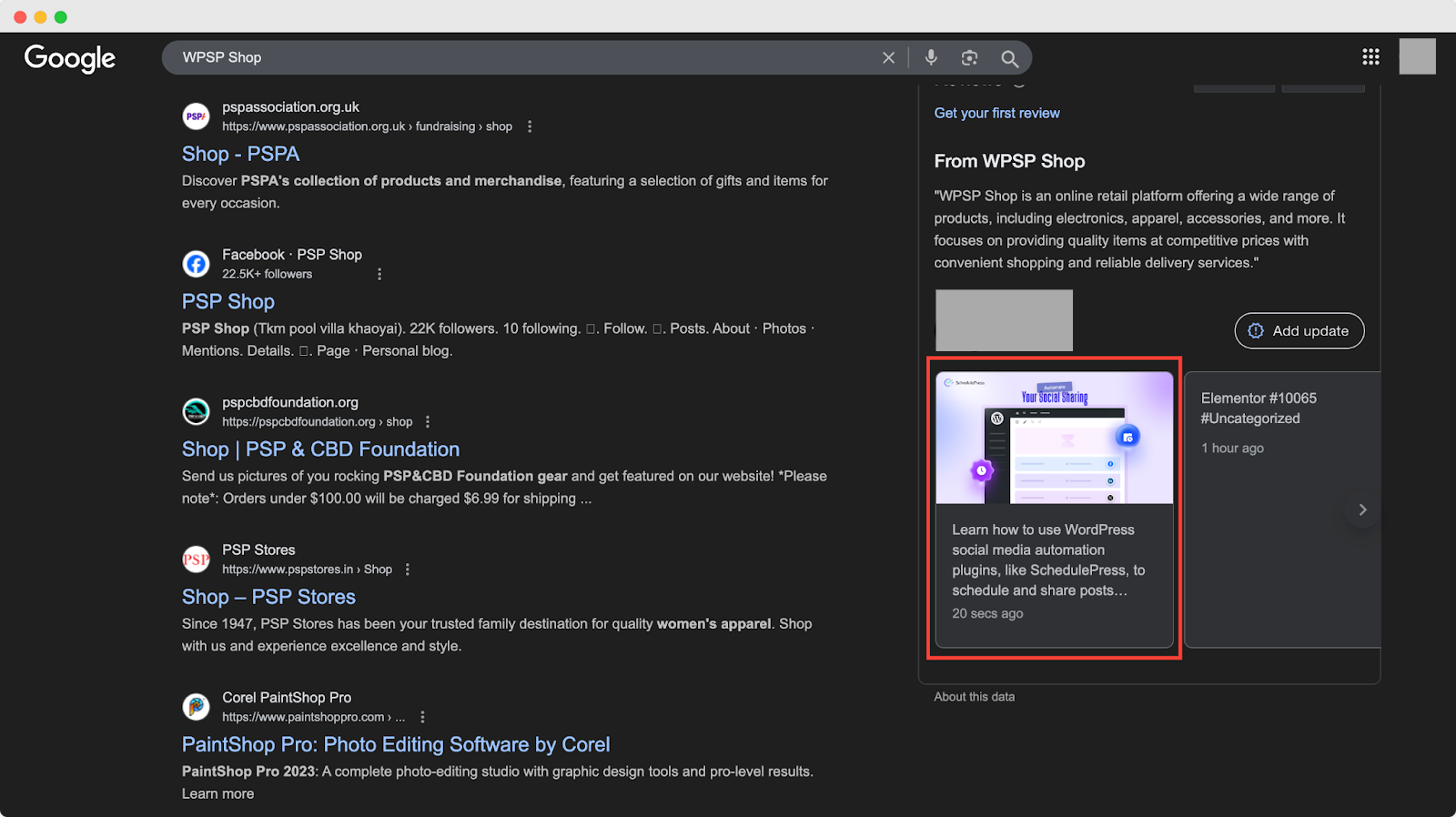 Share WordPress Posts on Google Business Profile