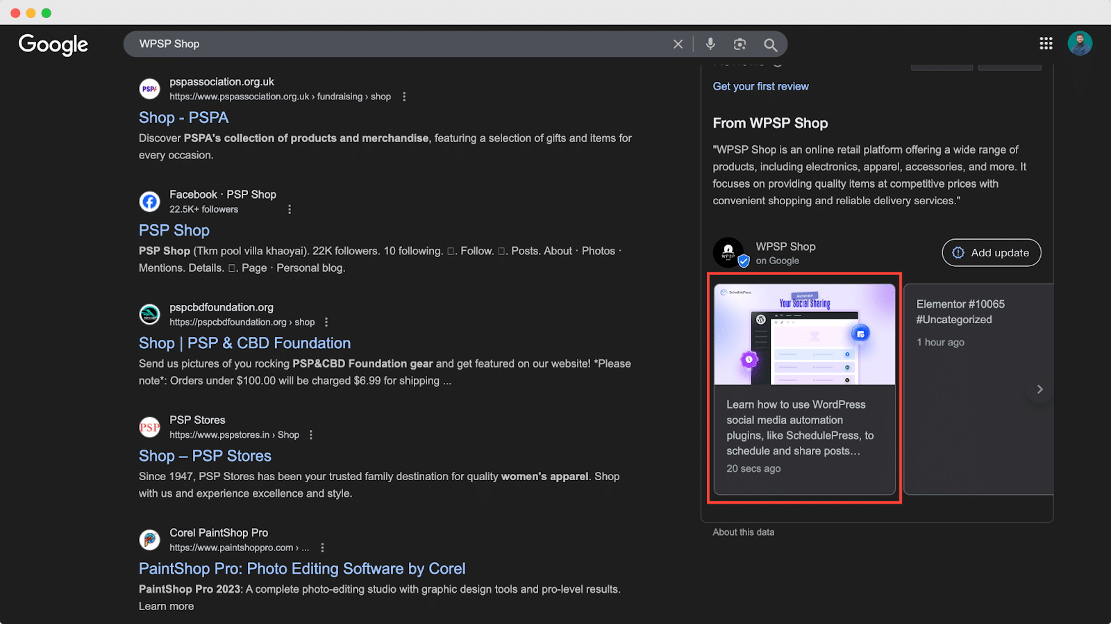 Share WordPress Posts on Google Business Profile