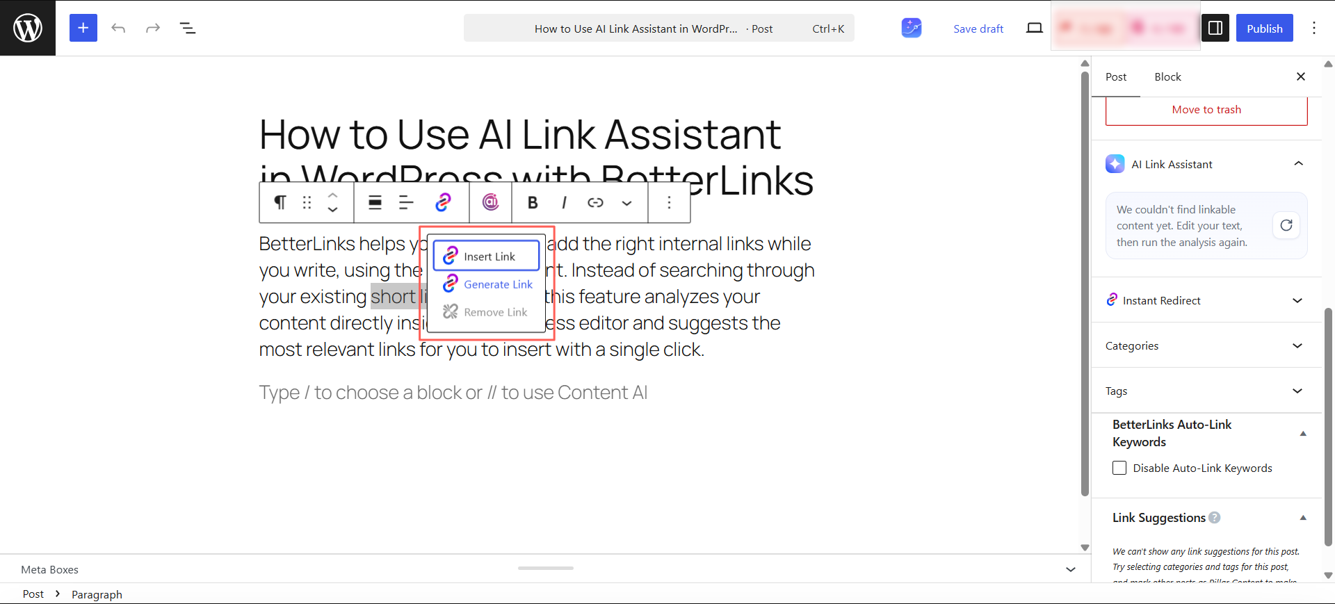 Boost Productivity with AI: The Best Workflow Automation Tools for WordPress - WPDeveloper AI Link Assistant